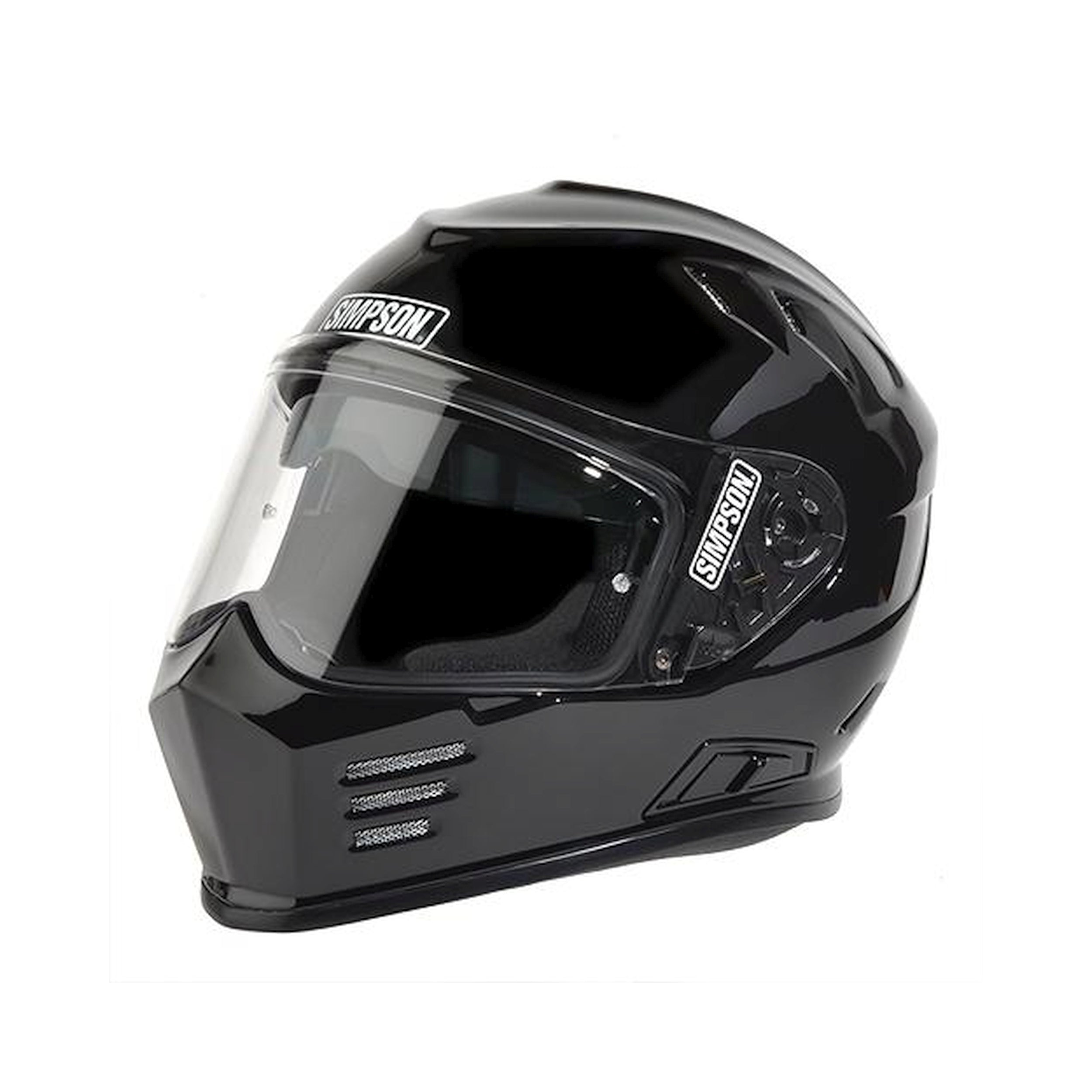 Simpson Racing Ghost Bandit Black Motorcycle Helmet - Large - GBDL2
