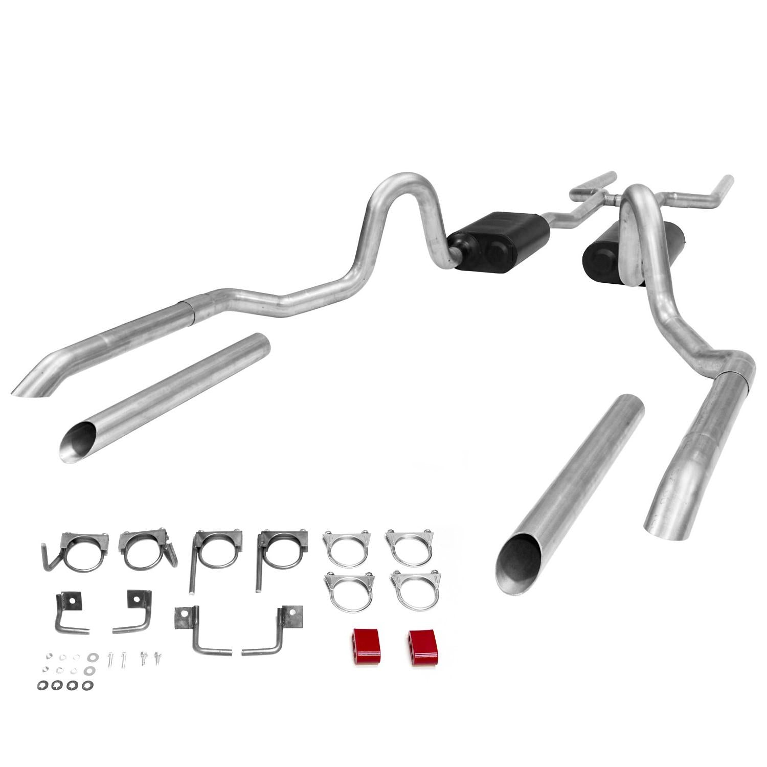 Flowmaster Header-back System - Dual Rear Exit - American Thunder - Moderate/Aggressive