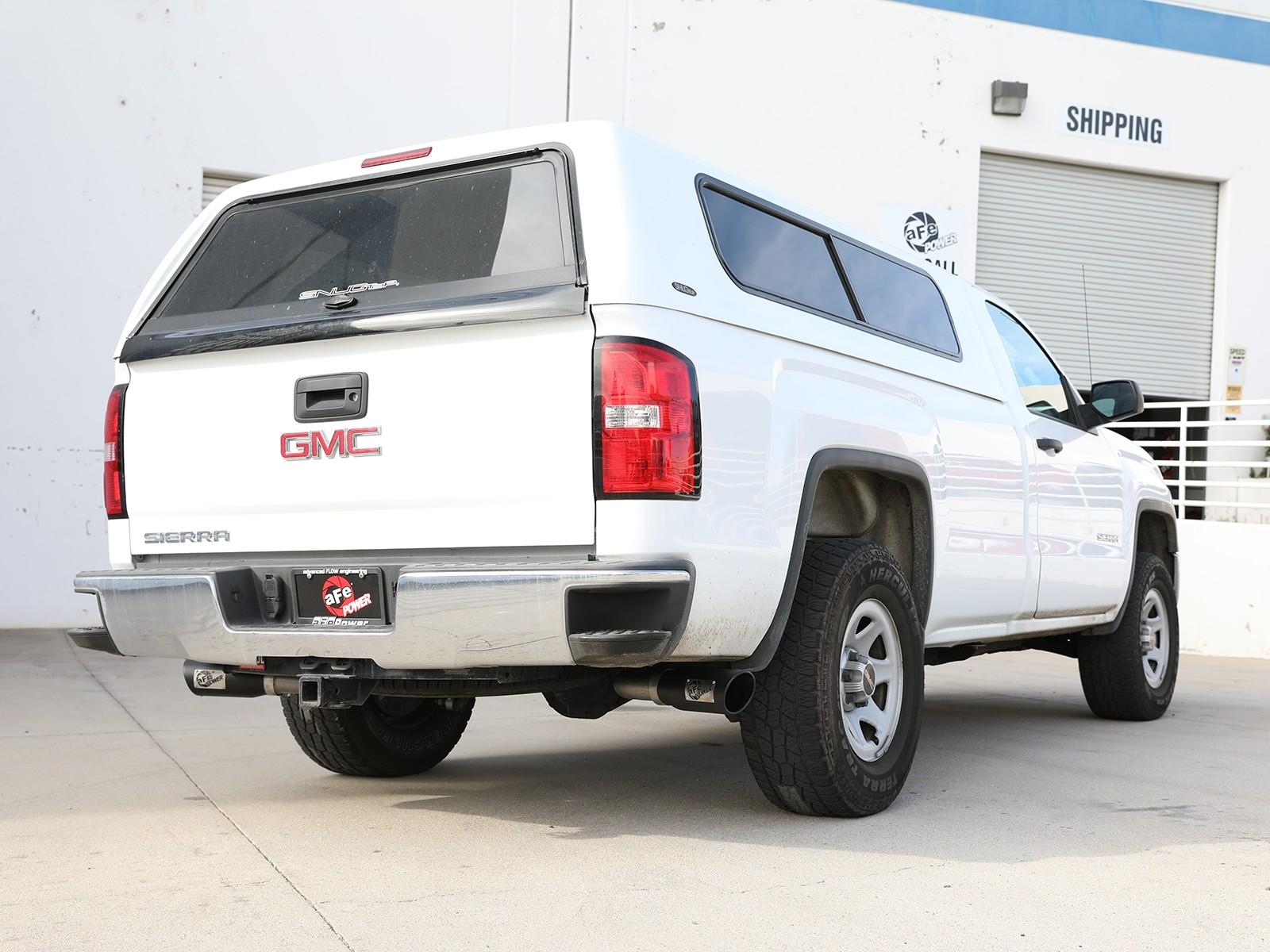 AFE Apollo GT Series Cat-Back Exhaust System w/ Dual Rear-Side Exit Black Tip - 49-44134-B