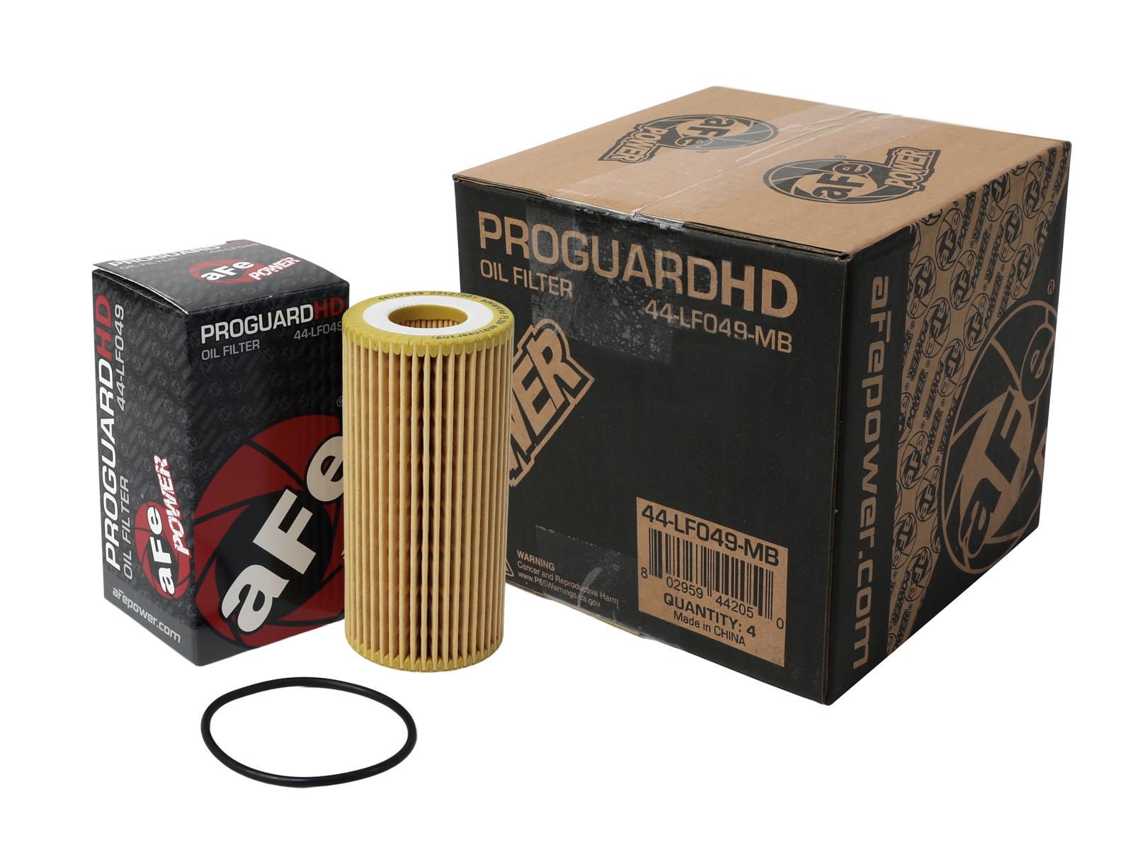 aFe Pro GAURD HD Oil Filter 44-LF049 - 4 Pack (Audi & Volkswagen) - 44-LF049-MB