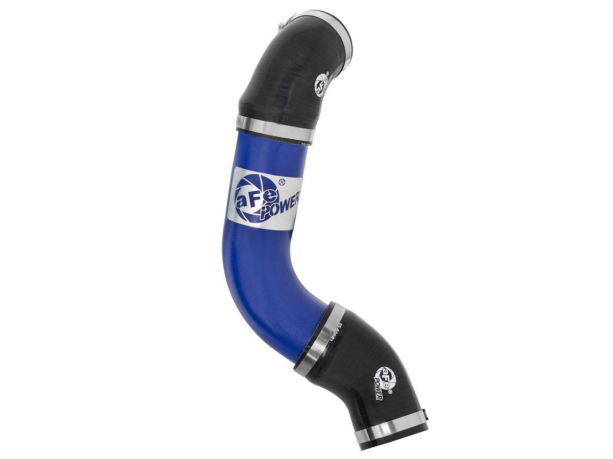AFE BladeRunner 3 IN Aluminum Cold Charge Pipe Blue (2015-2021 Mustang) - 46-20259-L