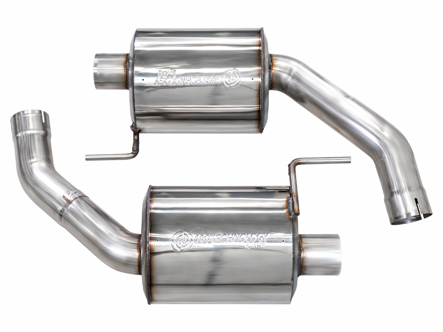 AWE 2024-2026 Ford Mustang GT Track to Touring Exhaust Conversion Kit with Dual Tips (S650)