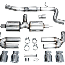 AWE Touring Edition Exhaust for Audi 8Y S3 - Chrome Silver Tips - 3015-42897