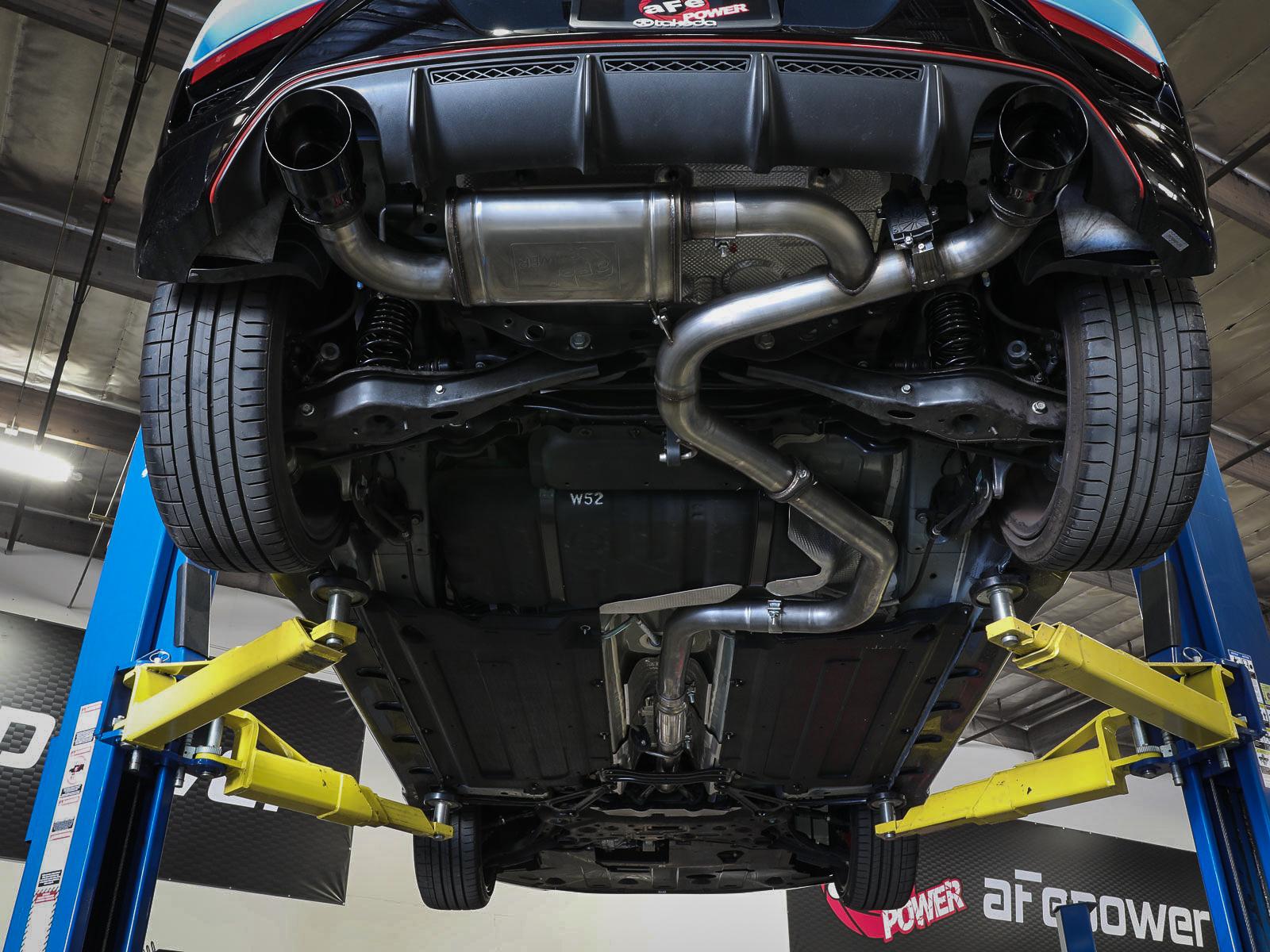 AFE Cat-Back Exhaust System (2019-2020 Hyundai Veloster N L4-2.0L (t)) - 49-37008-B