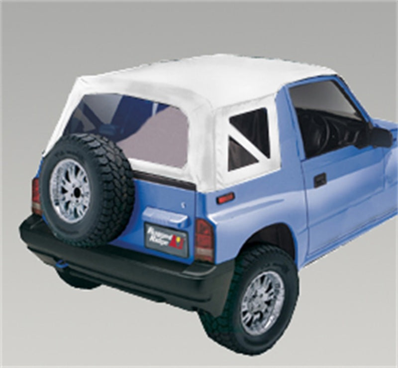 Rugged Ridge Xhd Soft Top White Denim Clear Windows; 95-98 Suzuki Sidekicks - 53723.52