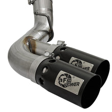 AFE Rebel XD 4 IN 409 Stainless Steel DPF-Back Exhaust w/Dual Black Tips (2017-2019 Silverado 2500 HD, Silverado 3500 HD, Sierra 2500 HD, Sierra 3500 HD) - 49-44089-B