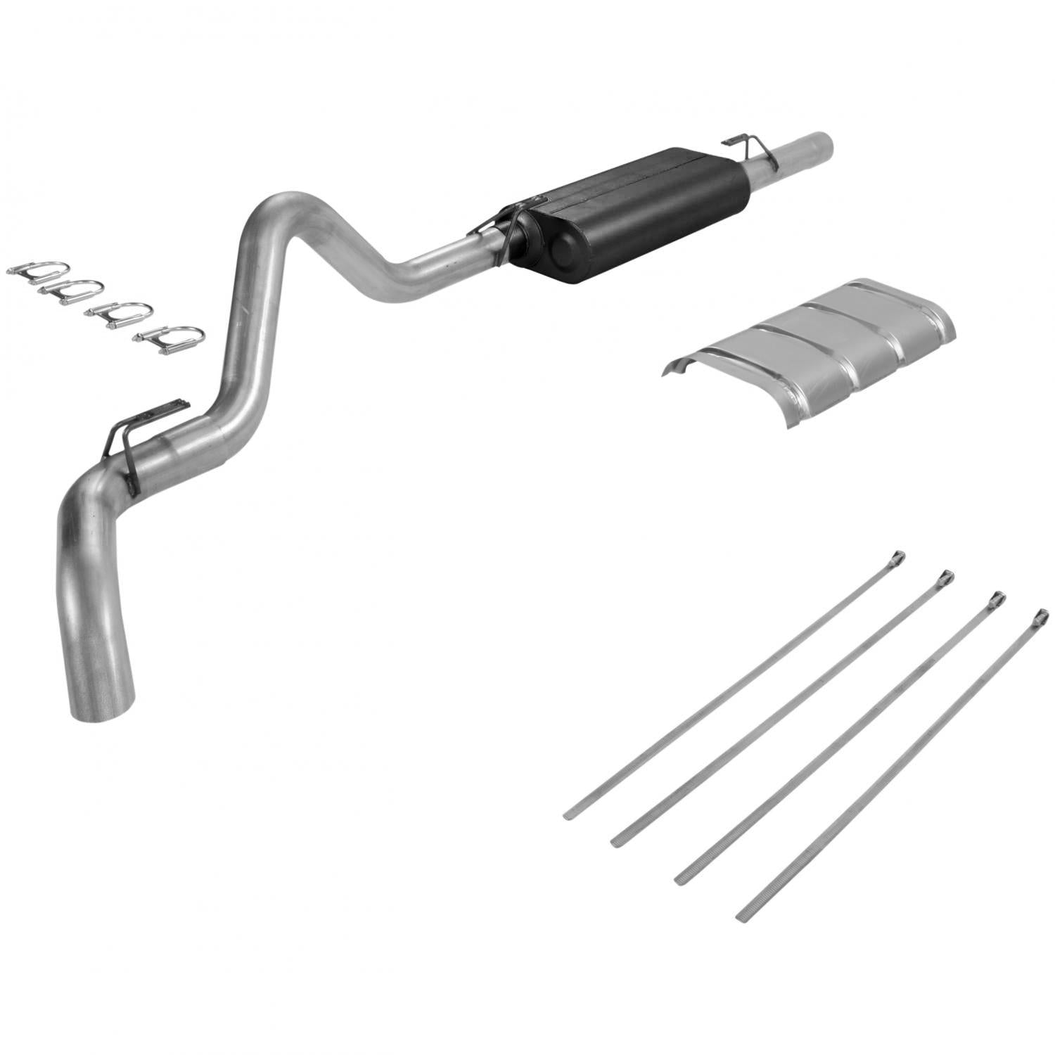 Flowmaster Cat-back System - Single Side Exit - Force II - Mild Sound