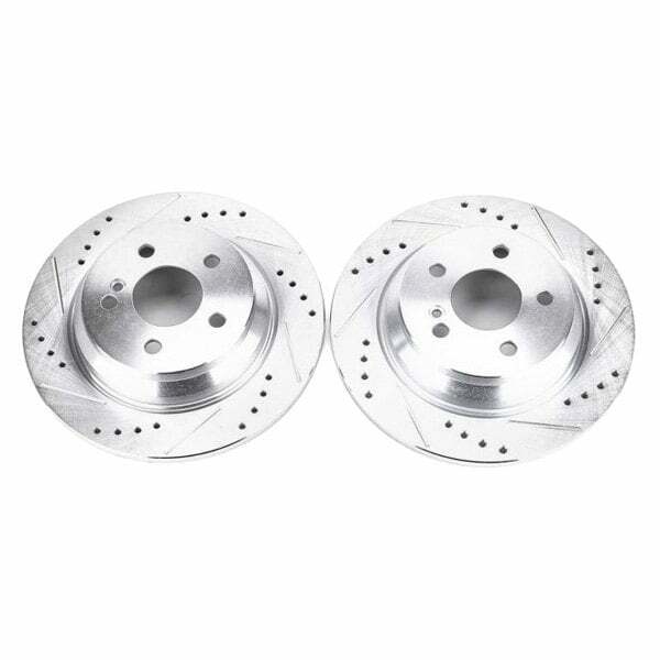 Power Stop 07-08 Mercedes-Benz CL550 Rear Evolution Drilled & Slotted Rotors - Pair - EBR1049XPR