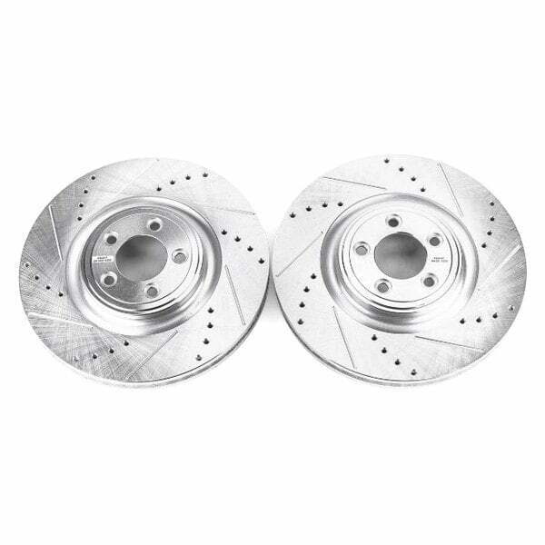 Power Stop 14-19 Jaguar F-Type Front Evolution Drilled & Slotted Rotors - Pair - EBR1083XPR