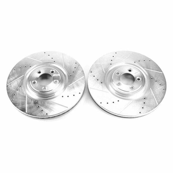 Power Stop 12-15 Jaguar XKR-S Front Drilled & Slotted Rotor - Pair - EBR1089XPR