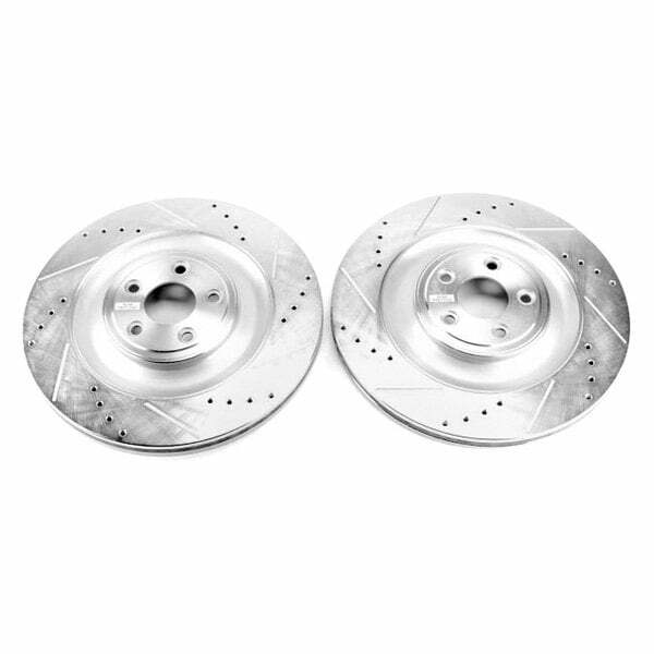Power Stop 14-19 Jaguar F-Type Rear Evolution Drilled & Slotted Rotors - Pair - EBR1090XPR