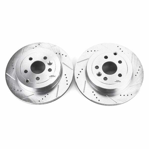 Power Stop 08-12 Land Rover LR2 Rear Evolution Drilled & Slotted Rotors - Pair - EBR1094XPR
