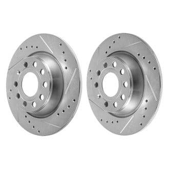 Power Stop 2015 Audi Q3 Rear Evolution Drilled & Slotted Rotors - Pair - EBR1202XPR