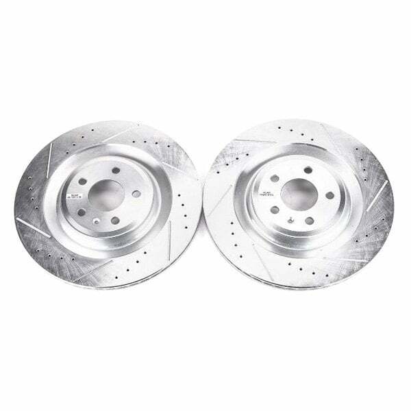 Power Stop 16-18 Audi A7 Quattro Rear Evolution Drilled & Slotted Rotors - Pair - EBR1205XPR