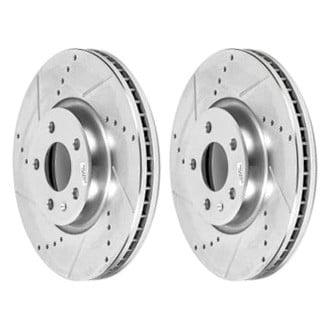 Power Stop 12-16 Audi A4 Front Evolution Drilled & Slotted Rotors - Pair - EBR1208XPR