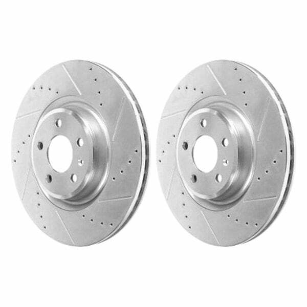 Power Stop 14-18 Audi A6 Front Evolution Drilled & Slotted Rotors - Pair - EBR1210XPR
