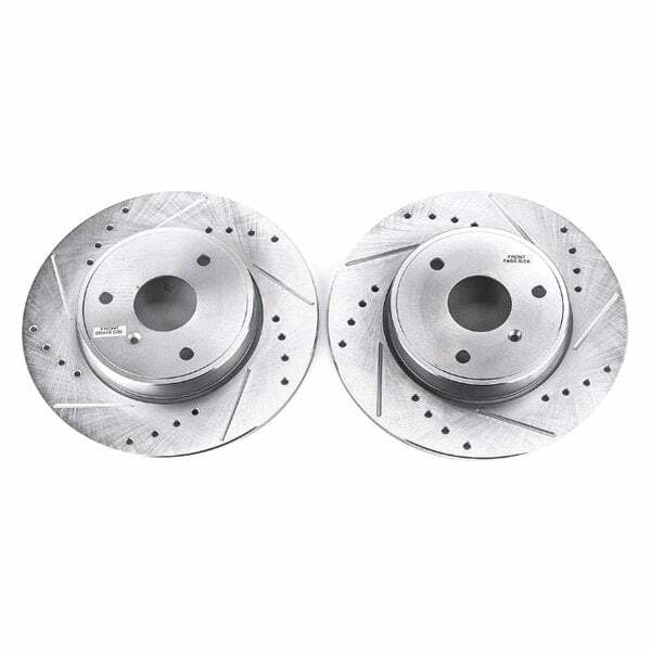 Power Stop 08-16 Smart Fortwo Front Evolution Drilled & Slotted Rotors - Pair - EBR1261XPR