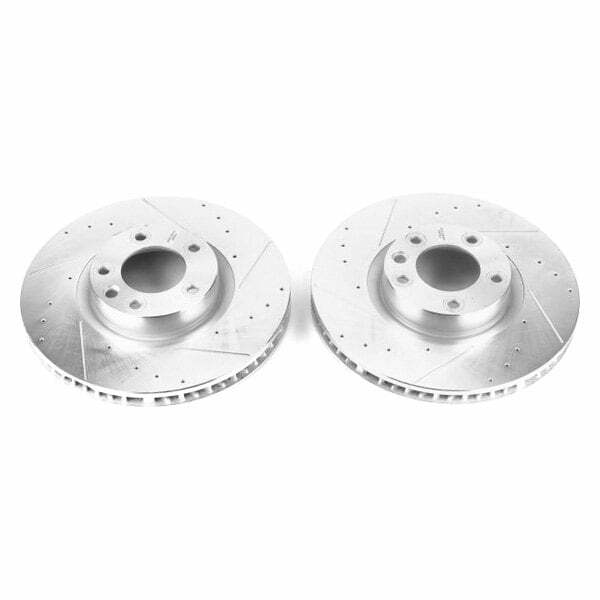 Power Stop 11-18 Porsche Cayenne Front Evolution Drilled & Slotted Rotors - Pair - EBR1291XPR