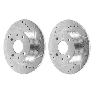 Power Stop 12-18 Fiat 500 Rear Evolution Drilled & Slotted Rotors - Pair - EBR1298XPR