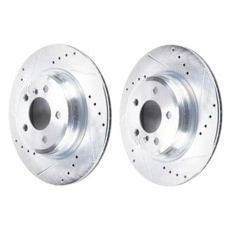 Power Stop 2016 BMW 328i Rear Evolution Drilled & Slotted Rotors - Pair - EBR1414XPR
