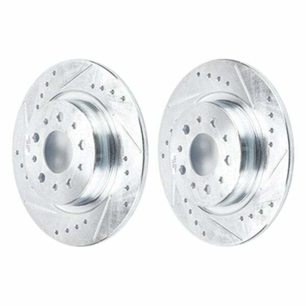 Power Stop 14-19 Fiat 500L Rear Evolution Drilled & Slotted Rotors - Pair - EBR1423XPR