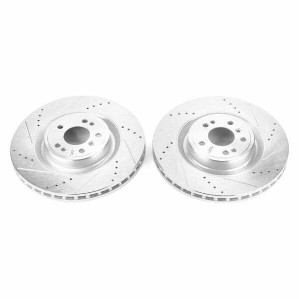 Power Stop 13-16 Mercedes-Benz GL350 Front Evolution Drilled & Slotted Rotors - Pair - EBR1463XPR