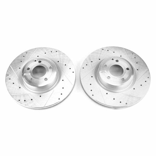 Power Stop 15-16 Mercedes-Benz SL400 Front Evolution Drilled & Slotted Rotors - Pair - EBR1469XPR