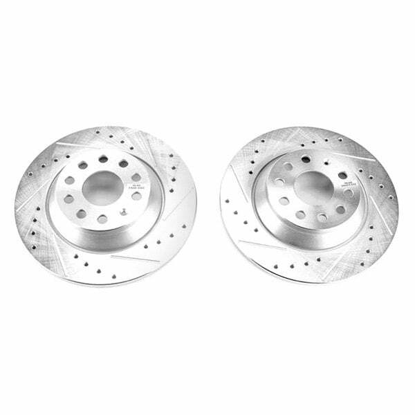 Power Stop 15-16 Audi A3 Rear Evolution Drilled & Slotted Rotors - Pair - EBR1498XPR