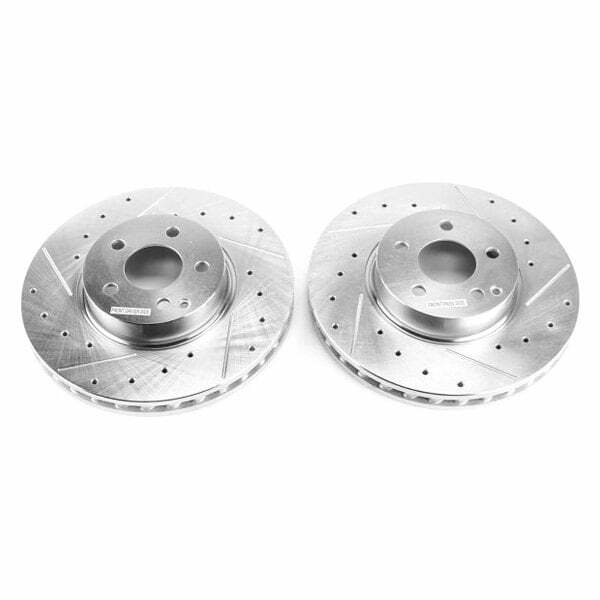 Power Stop 2014 Mercedes-Benz C300 Front Evolution Drilled & Slotted Rotors - Pair - EBR1627XPR
