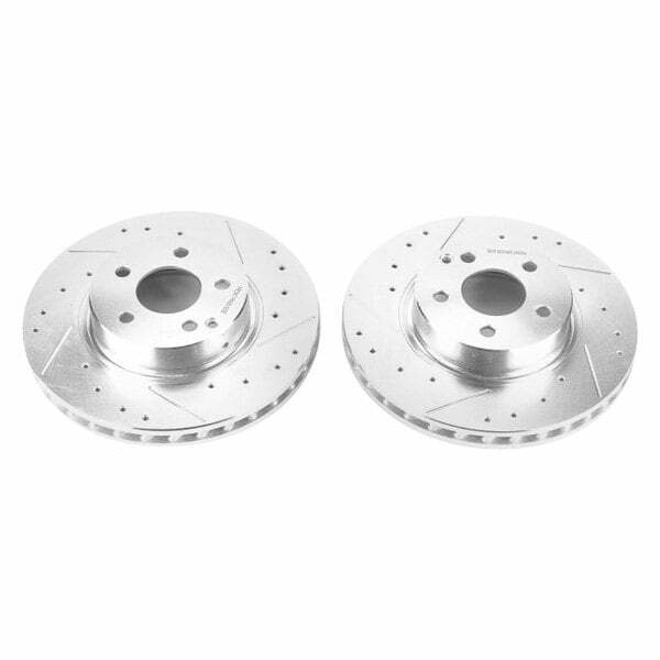 Power Stop 04-06 Mercedes-Benz E500 Front Evolution Drilled & Slotted Rotors - Pair - EBR1629XPR