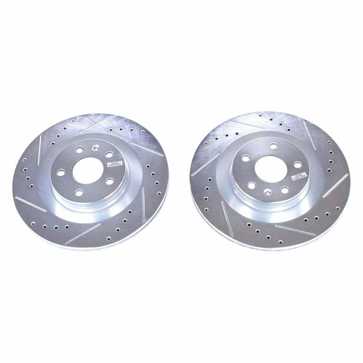 Power Stop 16-18 Volvo S90 Rear Evolution Drilled & Slotted Rotors - Pair - EBR1643XPR