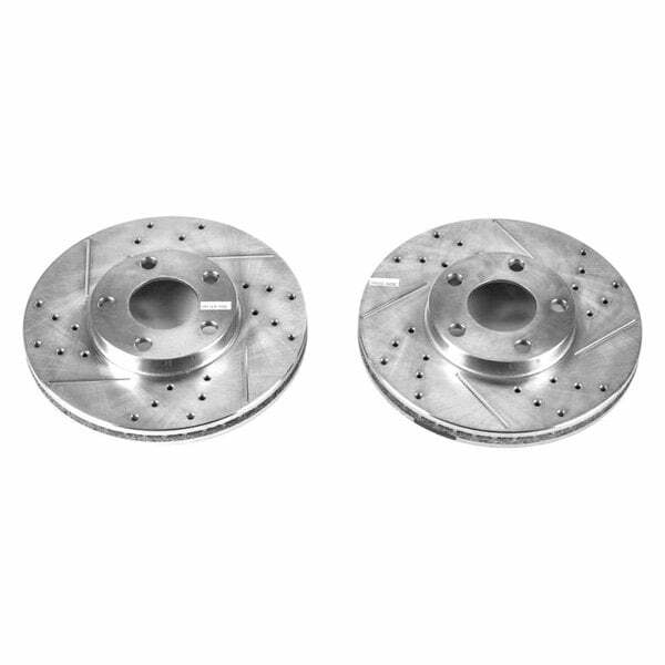 Power Stop 1998 Volkswagen Passat Front Drilled & Slotted Rotor - Pair - EBR616XPR