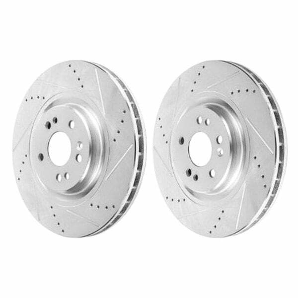 Power Stop 00-03 Mercedes-Benz ML55 AMG Front Evolution Drilled & Slotted Rotors - Pair - EBR660XPR