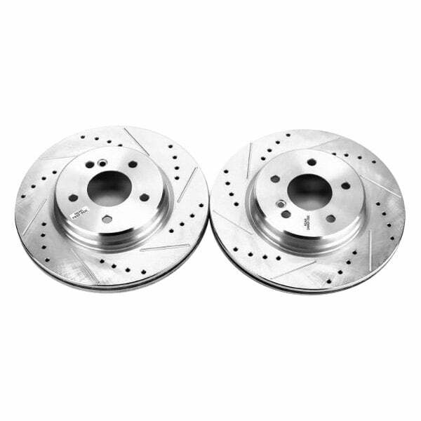 Power Stop 05-06 Chrysler Crossfire Rear Evolution Drilled & Slotted Rotors - Pair - EBR808XPR