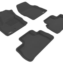 3D MAXpider 2007-2014 Land Rover Lr2 Kagu 1st & 2nd Row Floormats - Black