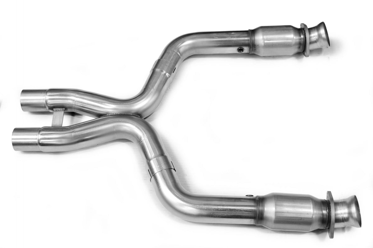 Kooks 3" x 2-3/4"(OEM) SS GREEN Catted X-Pipe. 2011-2014 Mustang GT 5.0L. - 11413300