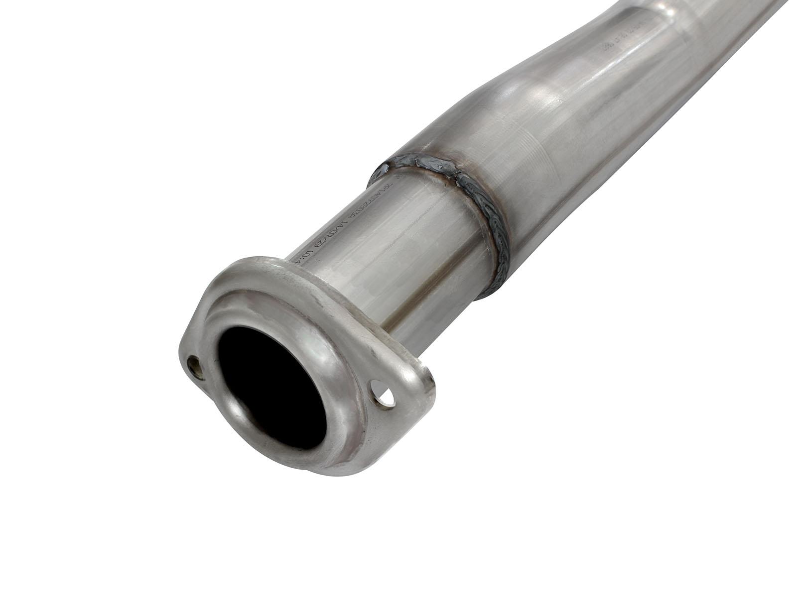 AFE MACH Force-Xp 4 IN Stainless Steel Cat-Back Exhaust System w/Black Tip (2015-2020 F-150, F-150) - 49-43069-B