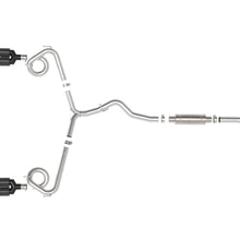 AFE Takeda 3 IN to 2-1/4 IN 304 Stainless Steel Cat-Back Exhaust w/ Black Tip (2015-2021 WRX , WRX STI) - 49-36810-C