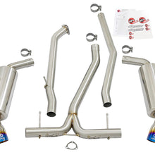 AFE Takeda Cat-Back Exhaust w/ Blue Flame Tip (2016-2021 Civic) - 49-36615-L