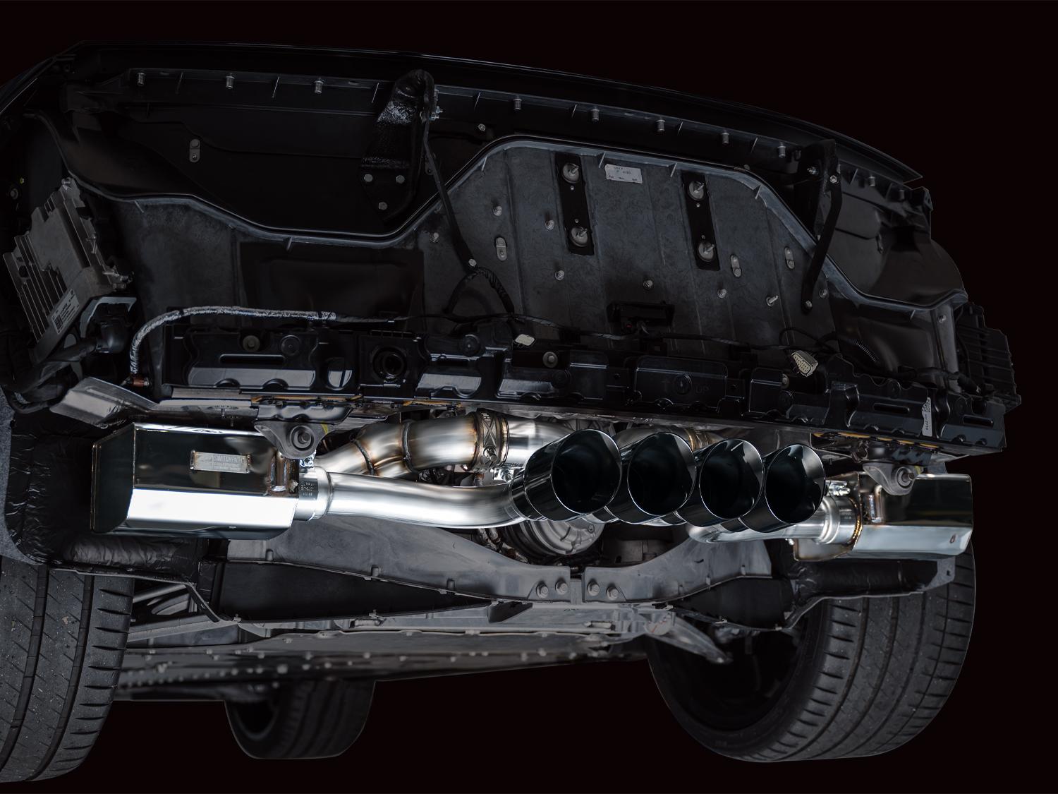 AWE SwitchPath Exhaust for C8 Corvette Z06 - Diamond Black Tips - 3025-43906