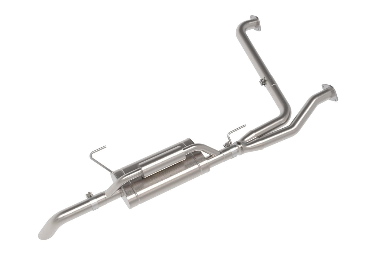 AFE ROCK BASHER 2-1/2 IN 409 Stainless Steel Cat-Back Hi-Tuck Exhaust System (2022-2026 Frontier) - 49-46141