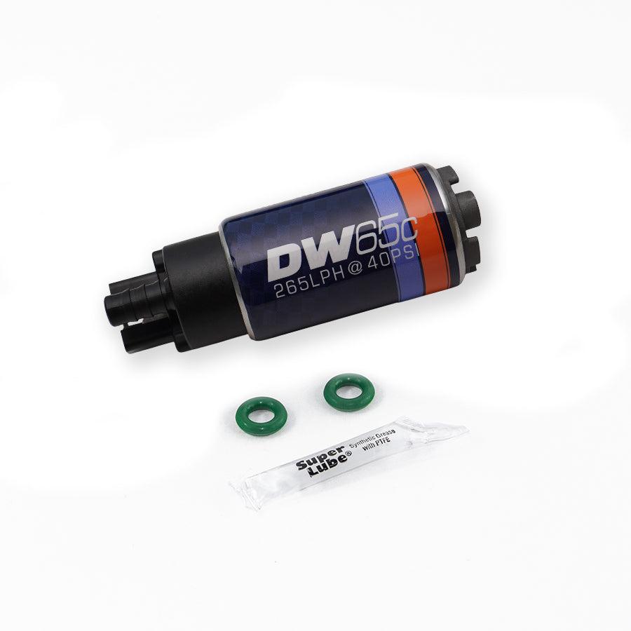 DeatschWerks 265lph compact fuel pump w/ 1009 install kit (2001-2015 RSX, Civic, MX-5) - 9-651-1009