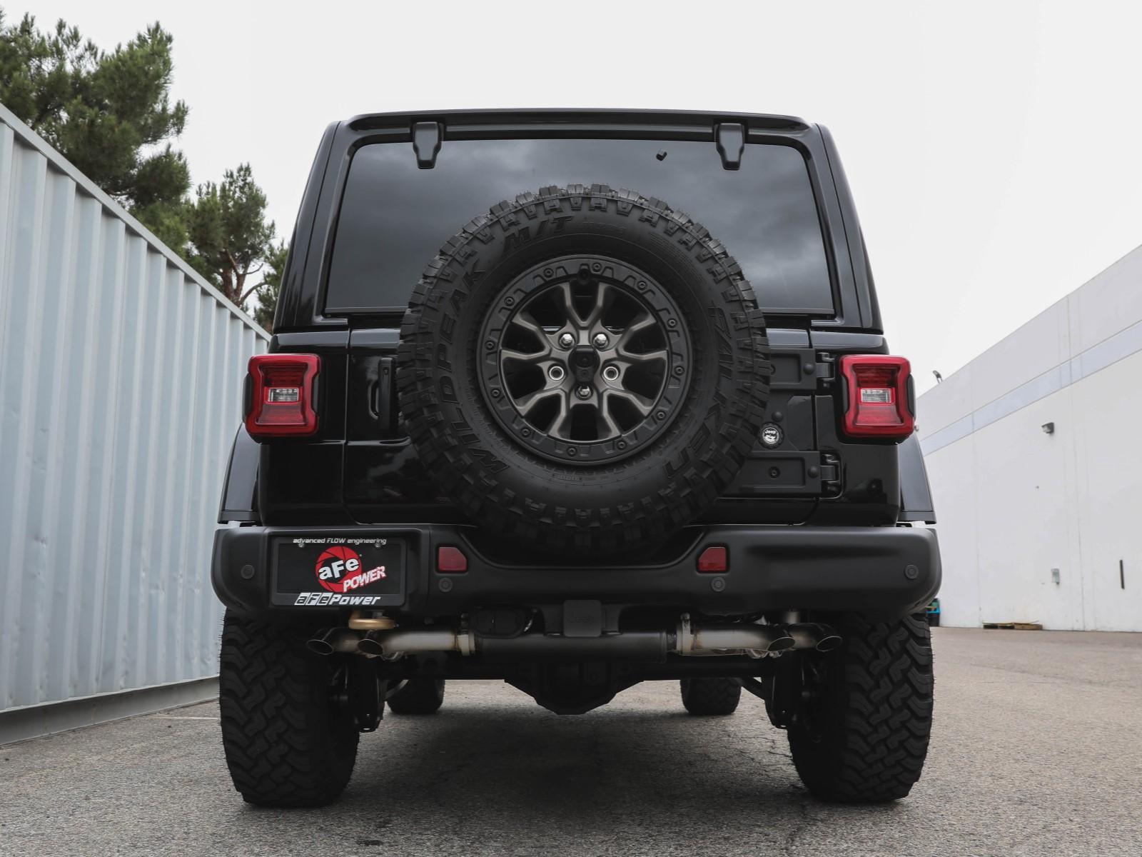 AFE Vulcan Series 2-1/2 IN to 3 IN Stainless Steel Cat-Back Exhaust System Jeep Wrangler 392 21-22 V8-6.4L - 49-38101