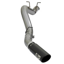 AFE Large Bore-HD 4 IN 409 Stainless Steel DPF-Back Exhaust System w/Black Tip (2017-2019 Silverado 2500 HD, Silverado 3500 HD, Sierra 2500 HD, Sierra 3500 HD) - 49-44085-B