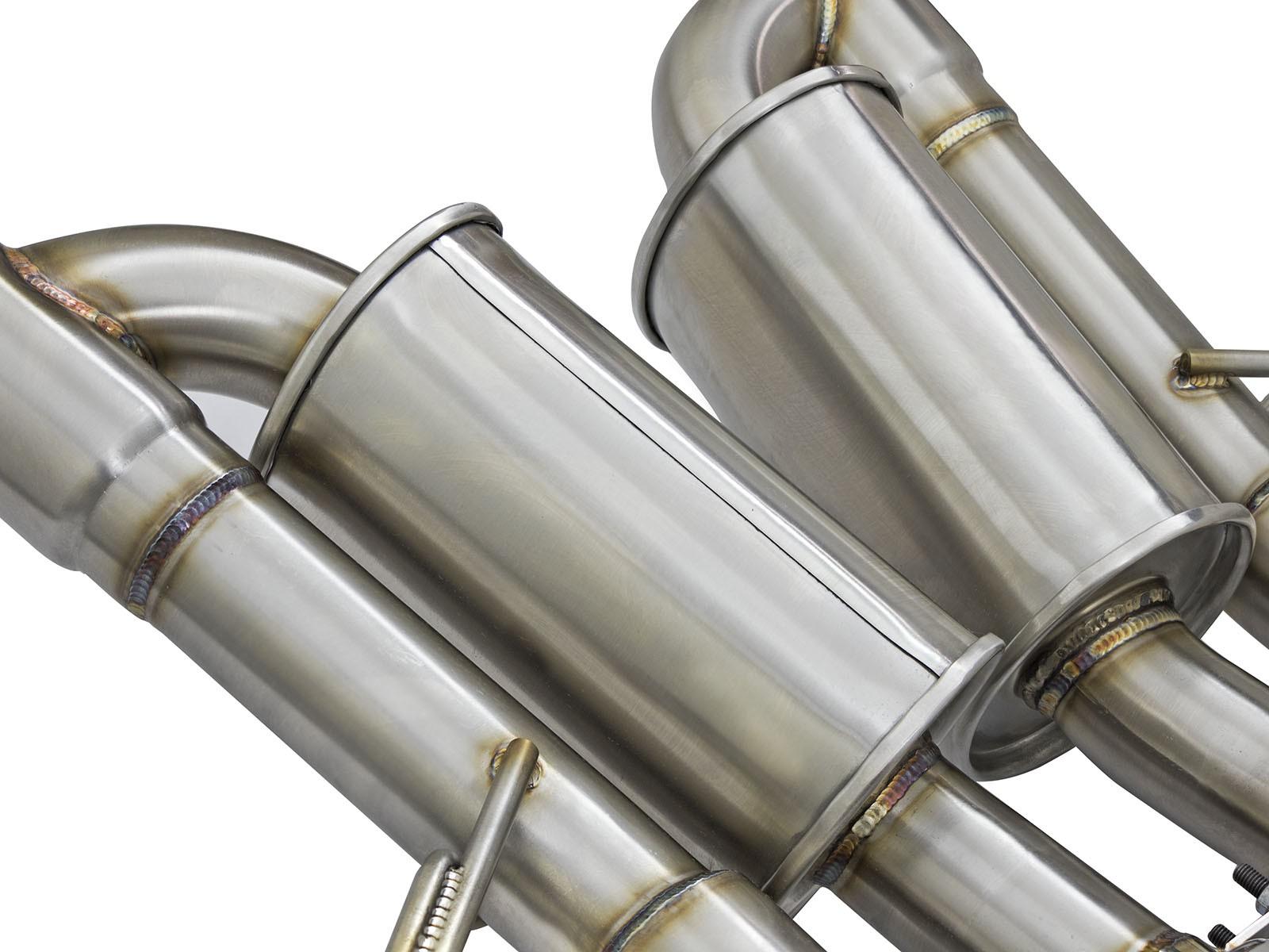 AFE MACH Force-Xp 304 Stainless Steel Axle-Back Exhaust System w/ Carbon Fiber Tips (Chevrolet Corvette Z06 (C7) 15-19 V8-6.2L (sc)) - 49-34082-1C