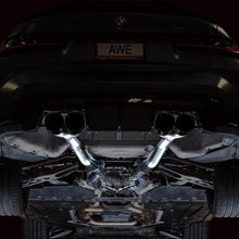 AWE Track Edition Catback Exhaust - Diamond Black Tips (2021+ BMW G8X M3 / M4) - 3020-42482