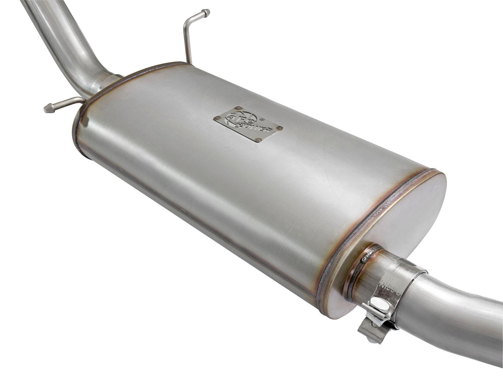 AFE MACH Force-Xp 3 IN 409 Stainless Steel Cat-Back Exhaust System w/Black Tip - 49-44072-B