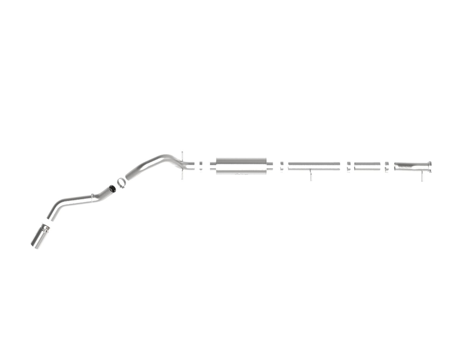 AFE Apollo GT Series 3 IN 409 Stainless Steel Cat-Back Exhaust System w/ Polish Tip (GM 2500/3500HD 2020 V8-6.6L L8T) - 49-44123-P
