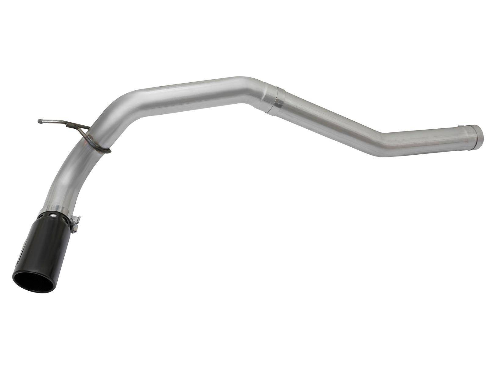 AFE Large Bore-HD 4 IN DPF-Back Stainless Steel Exhaust System w/Black Tip (2016-2019 Titan XD) - 49-46113-B