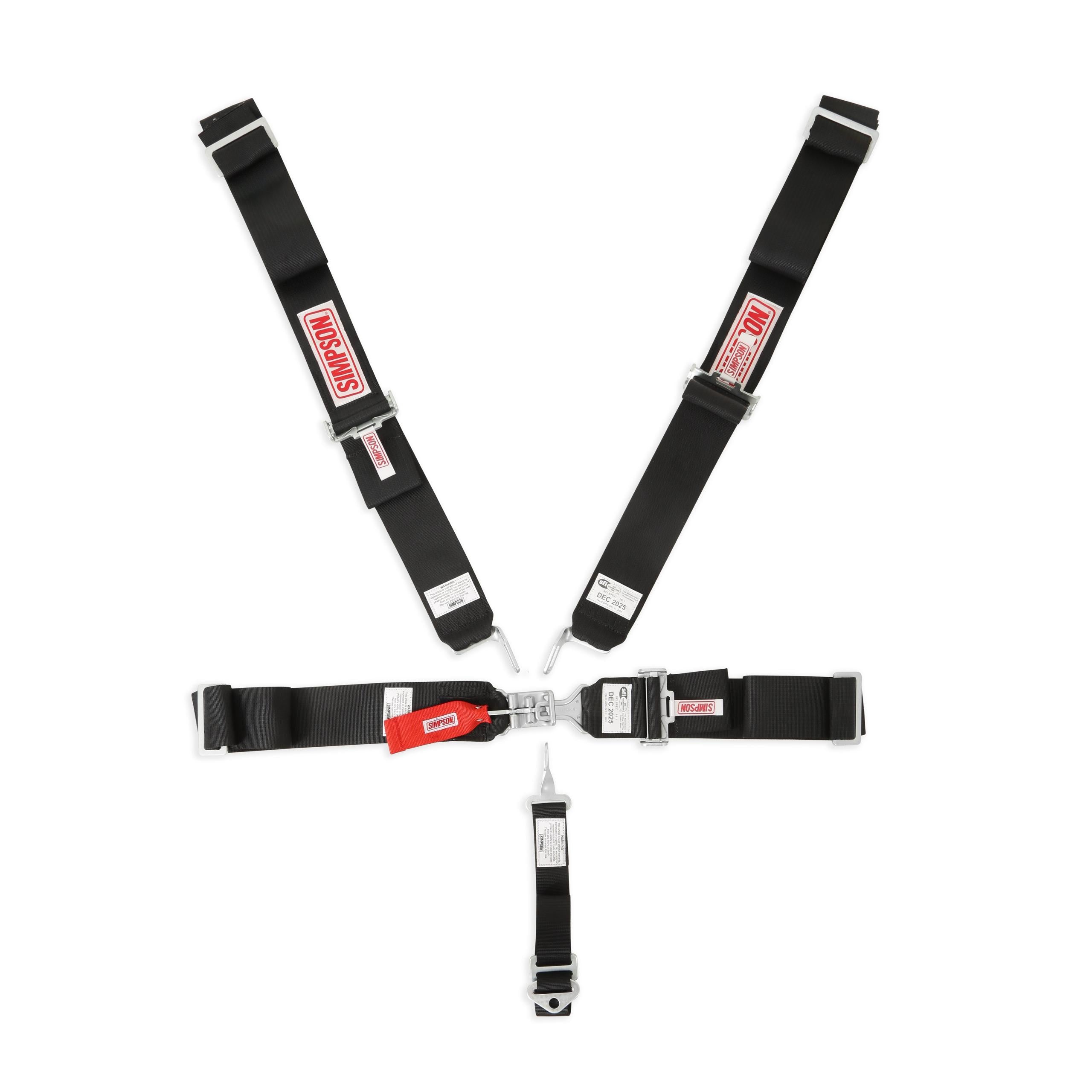 Simpson Racing STD. Latch & Link 5pt. Harness - 29075BK